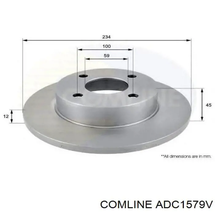 Купити ADC1579V Comline Ротор гальмівний