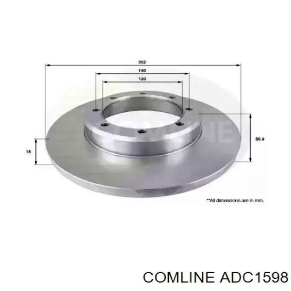 ADC1598 Comline Дискові гальма