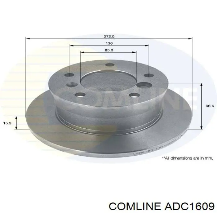 ADC1609 Comline Дискові гальма