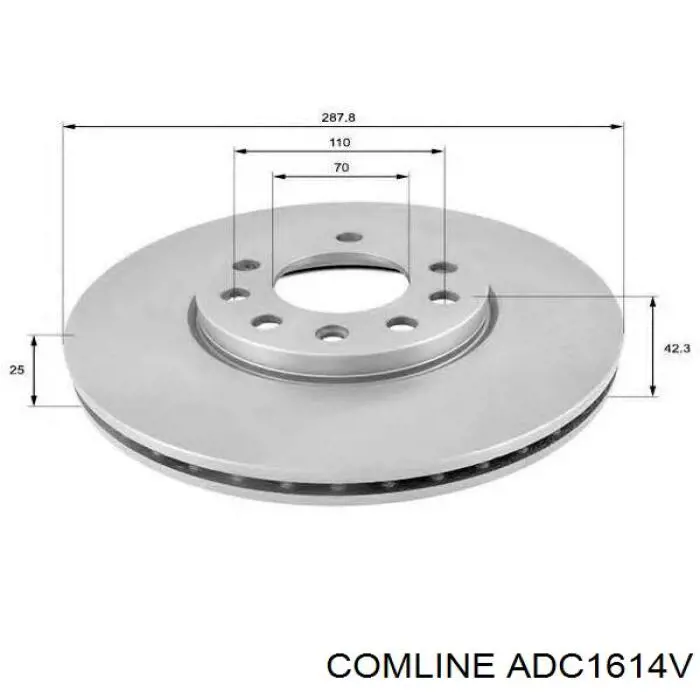 Гальмівні диски ADC1614V Comline