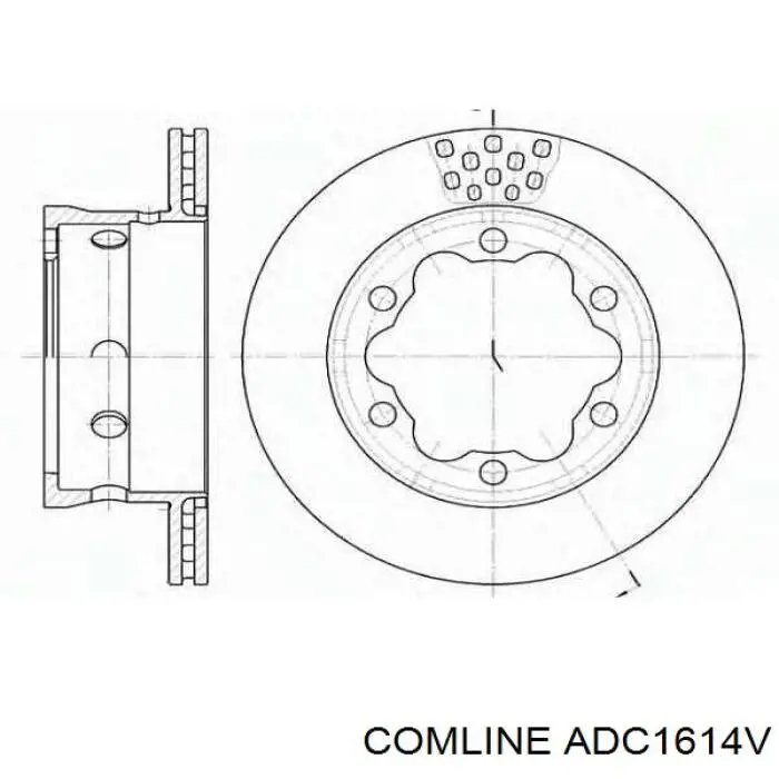 ADC1614V Comline Дискові гальма