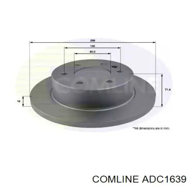ADC1639 Comline Дискові гальма