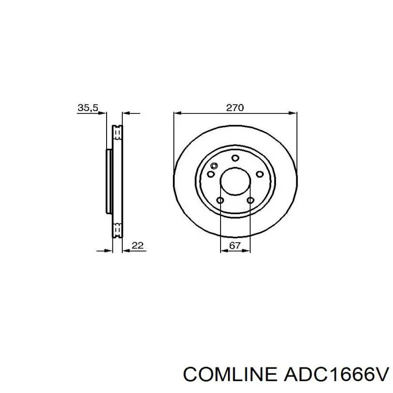 09B84311 Brembo Гальмо дискове переднє