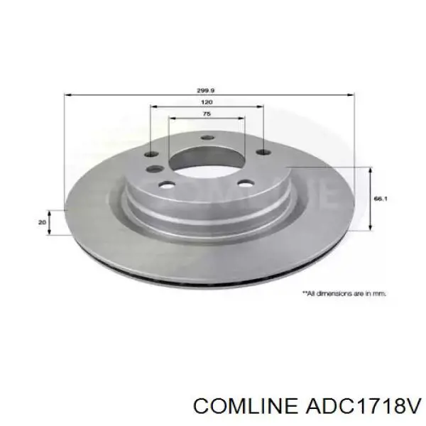 ADC1718V Comline Дискові гальма