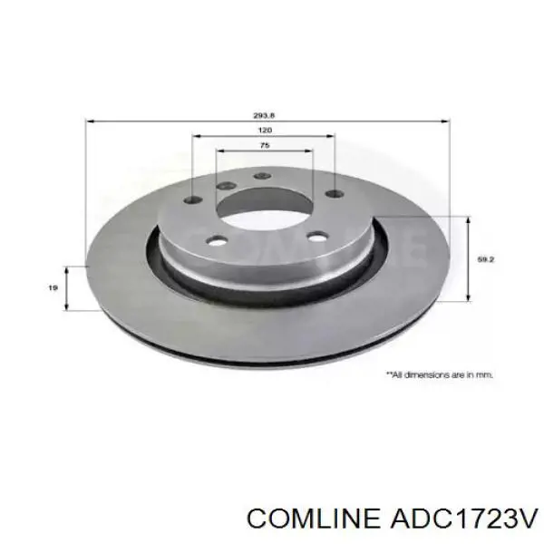 ADC1723V Comline Дискові гальма