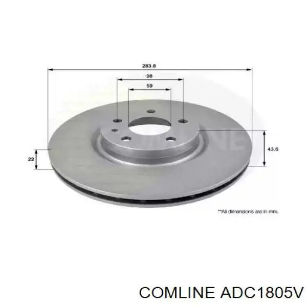 Купити ADC1805V Comline Ротор гальмівний
