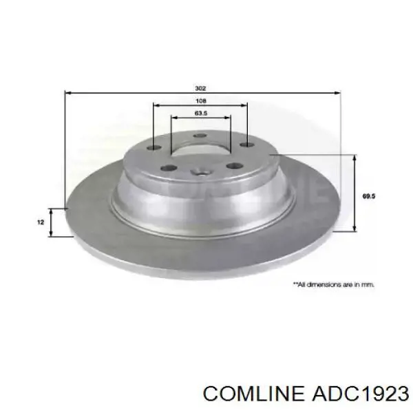ADC1923 Comline Дискові гальма