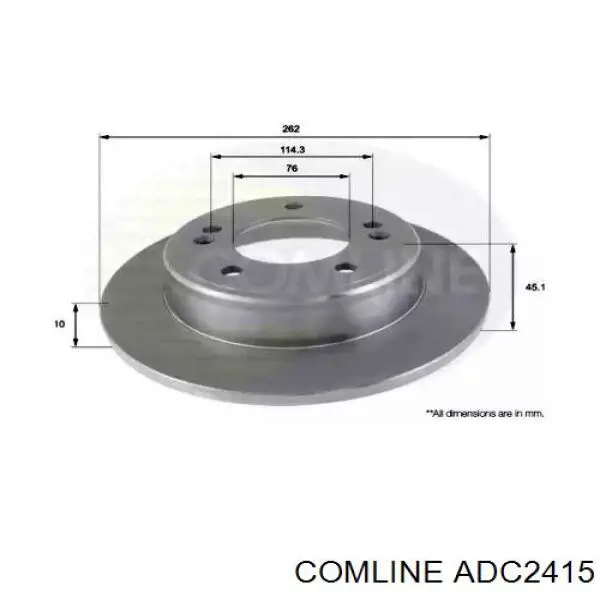 ADC2415 Comline Дискові гальма