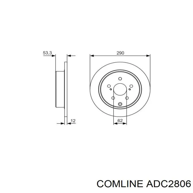 Гальмівні диски ADC2806 Comline