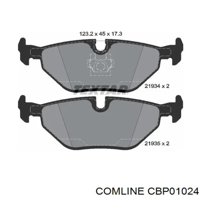 CBP01024 Comline Колодки гальмівні задні, дискові