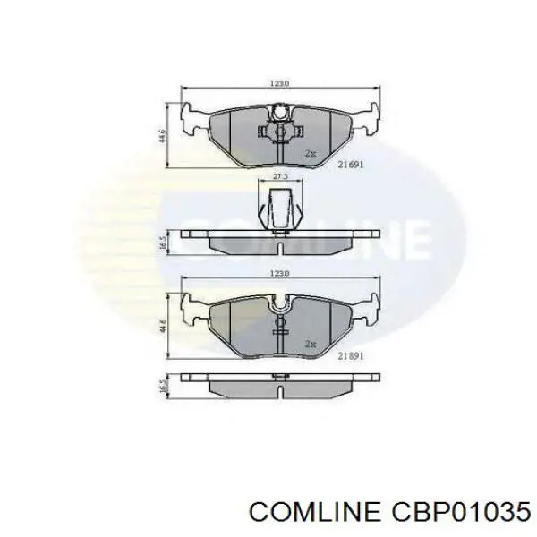 Тормозні колодки Comline CBP01035