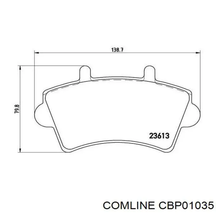 Гальмівні колодки Comline CBP01035 ціна, від 19.22 USD