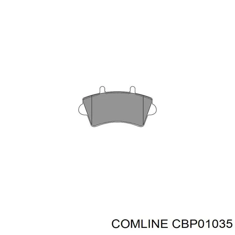 Передні тормозні колодки CBP01035 Comline