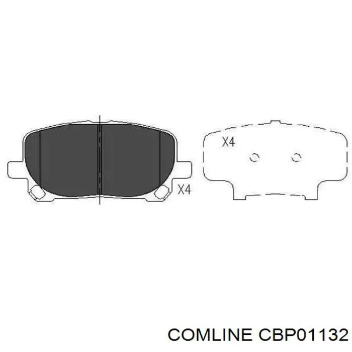 Гальмівні колодки Comline CBP01132 ціна, від 23.17 USD
