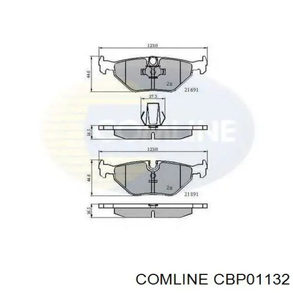 Купити CBP01132 Comline Колодки гальмівні передні, дискові