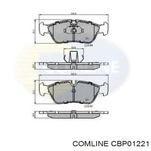 Тормозні колодки Comline CBP01221