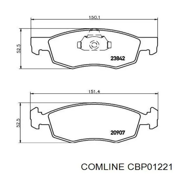 Гальмівні колодки Comline CBP01221 ціна, від 16.30 USD