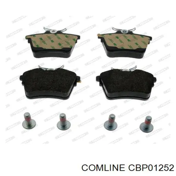 Задні гальмівні колодки CBP01252 Comline