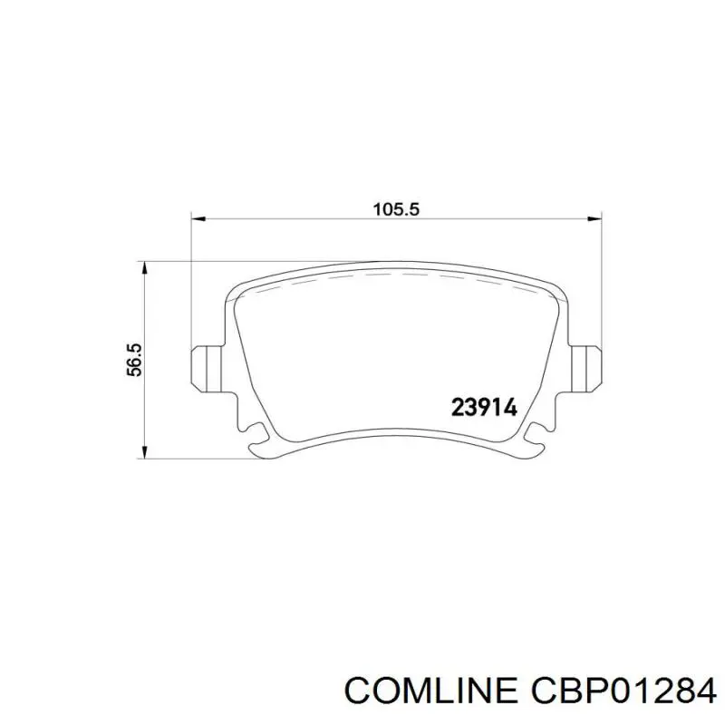 Задні гальмівні колодки CBP01284 Comline