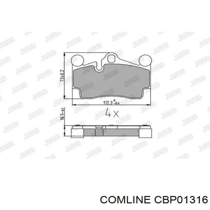 Купити CBP01316 Comline Задні колодки