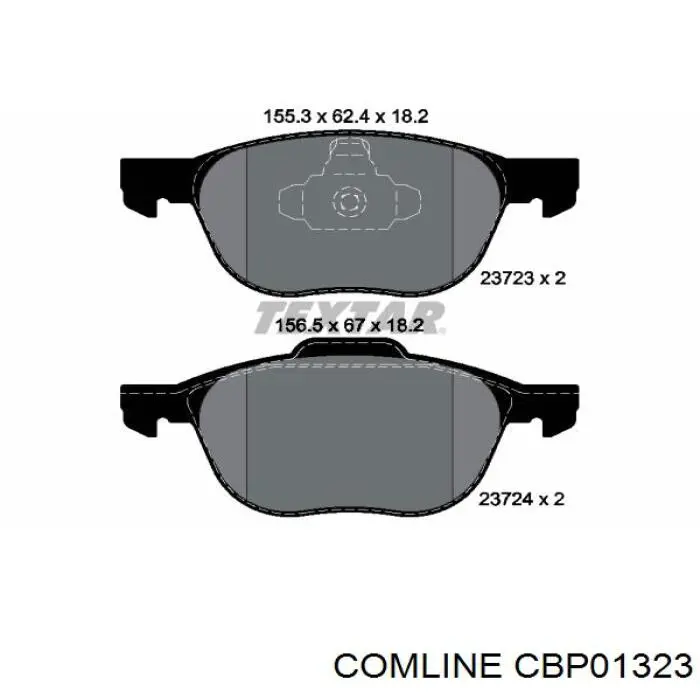 CBP01323 Comline Передні гальмівні колодки