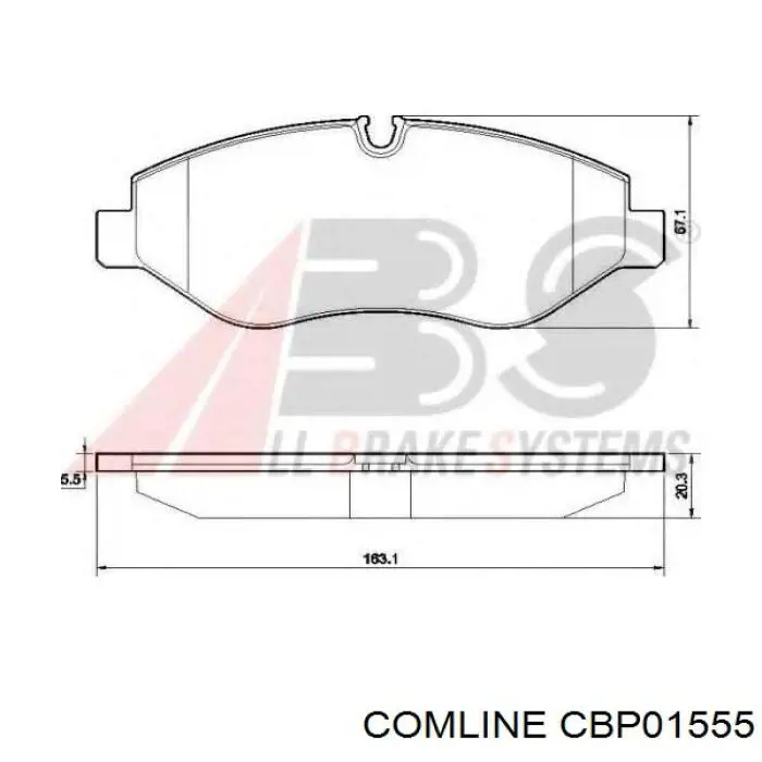 Тормозні колодки Comline CBP01555