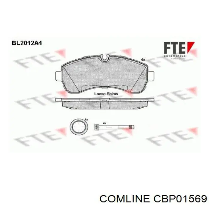 Гальмівні колодки Comline CBP01569 ціна, від 27.18 USD