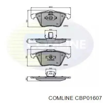 CBP01607 Comline колодки гальмівні передні, дискові