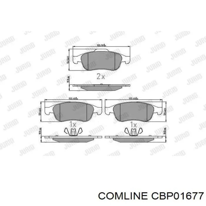 Купити CBP01677 Comline Колодки гальмівні передні, дискові