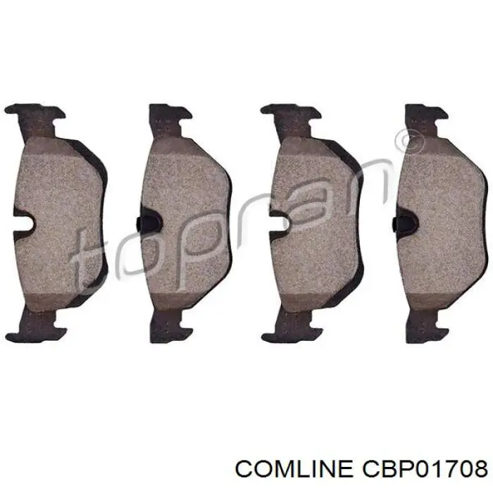Задні гальмівні колодки CBP01708 Comline
