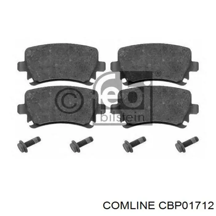 Задні гальмівні колодки CBP01712 Comline
