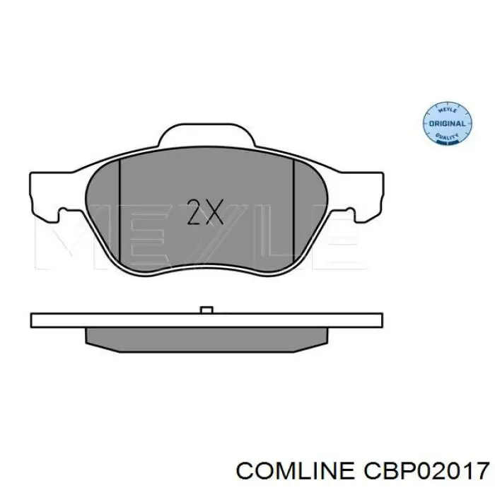 CBP02017 Comline Передні гальмівні колодки