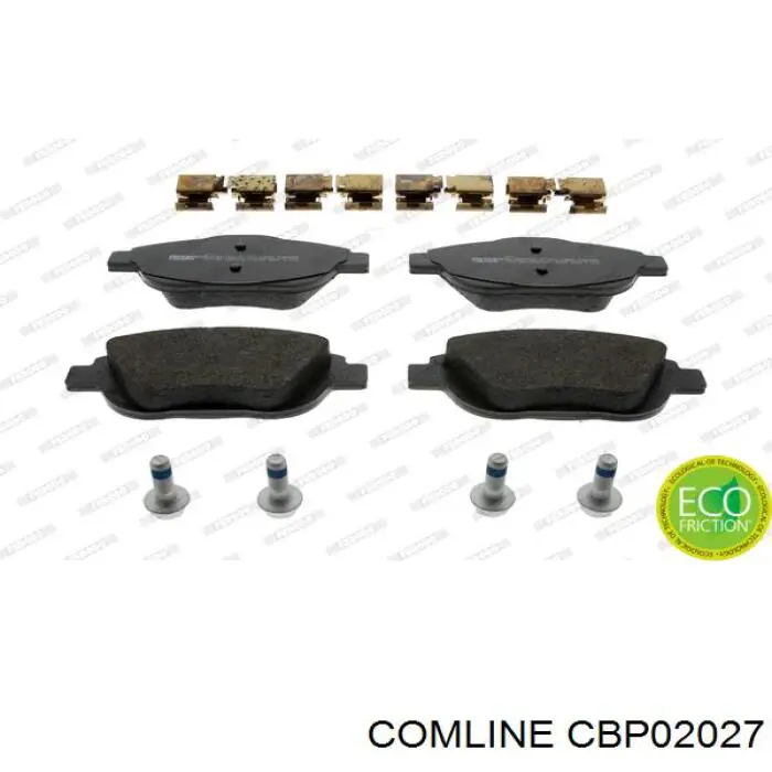 Колодки гальмівні передні, дискові CBP02027 Comline