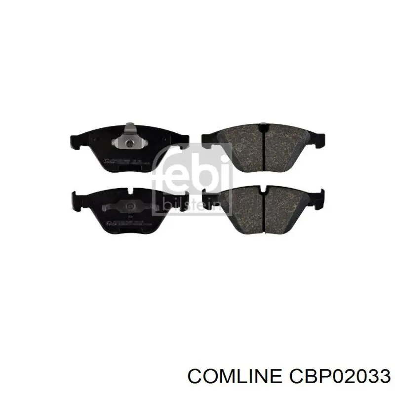 CBP02033 Comline Передні гальмівні колодки