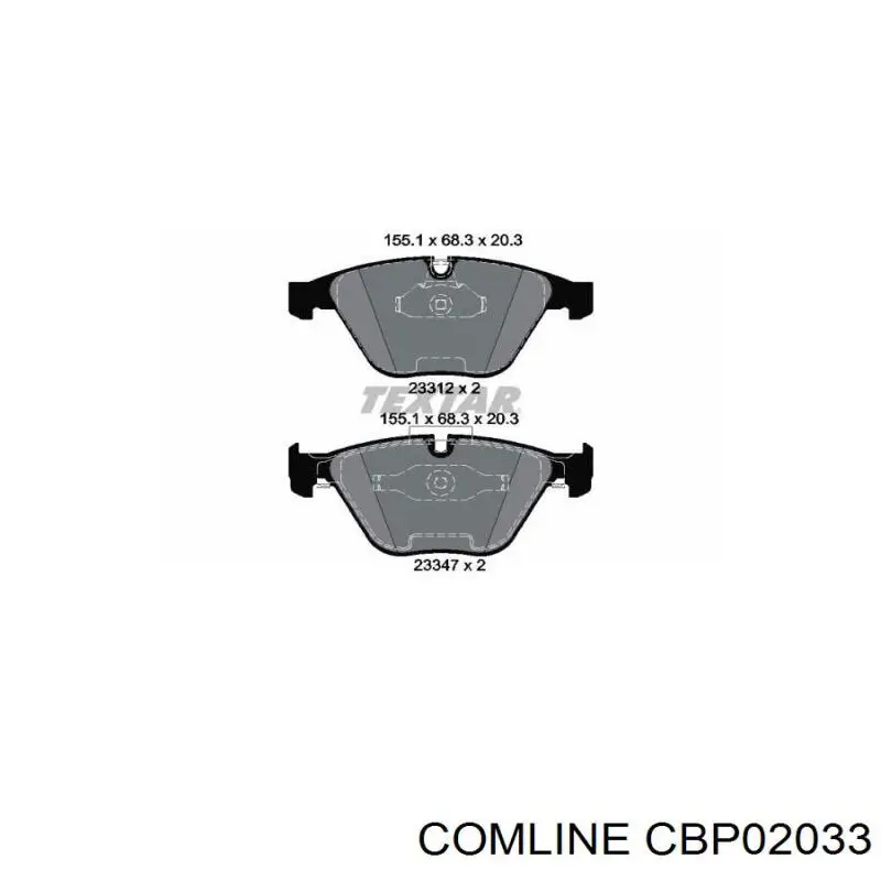 Гальмівні колодки Comline CBP02033 ціна, від 32.13 USD