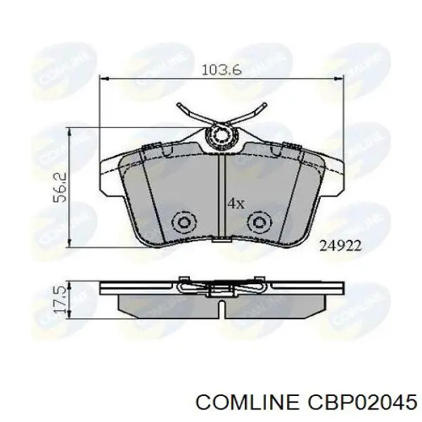 Купити CBP02045 Comline Задні колодки