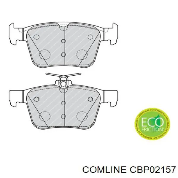CBP02157 Comline Колодки гальмівні задні, дискові