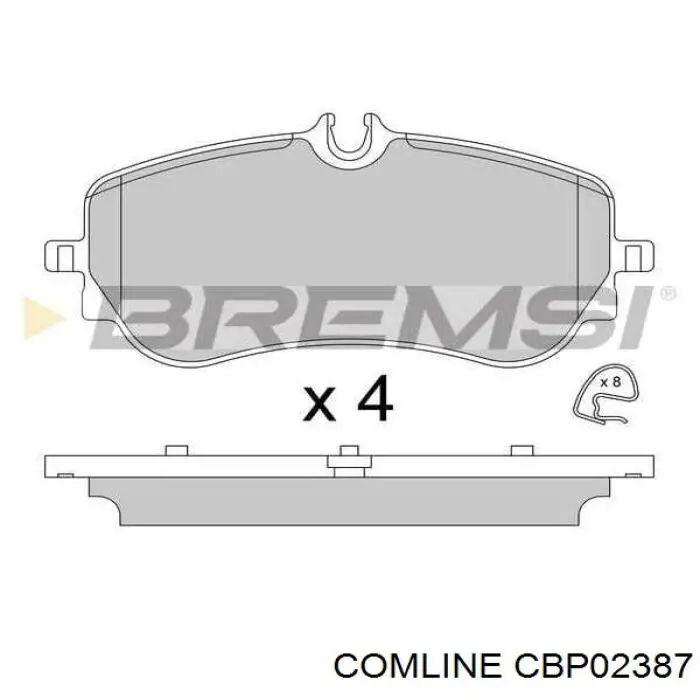 Задні гальмівні колодки Comline CBP02387 ціна, від 27.67 USD