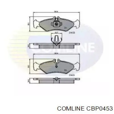 Задні гальмівні колодки Comline CBP0453 ціна, від 14.44 USD