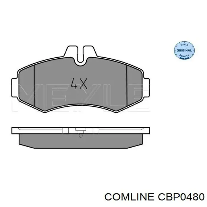 CBP0480 Comline Передні гальмівні колодки