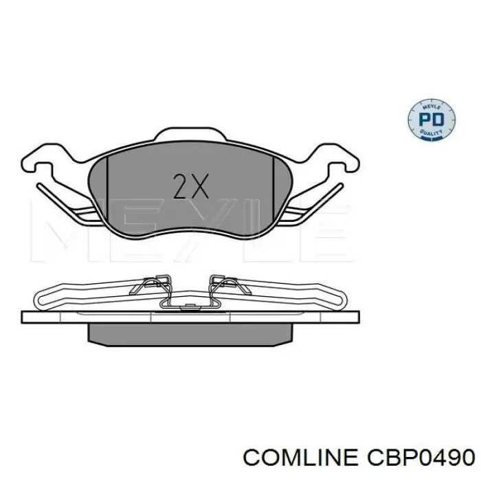 Купити CBP0490 Comline Колодки гальмівні передні, дискові