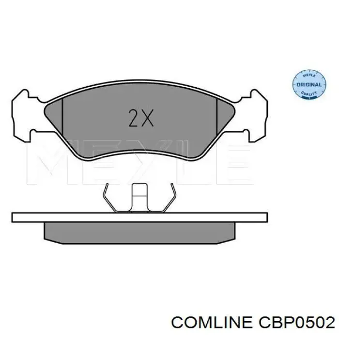 Колодки гальмівні передні, дискові CBP0502 Comline