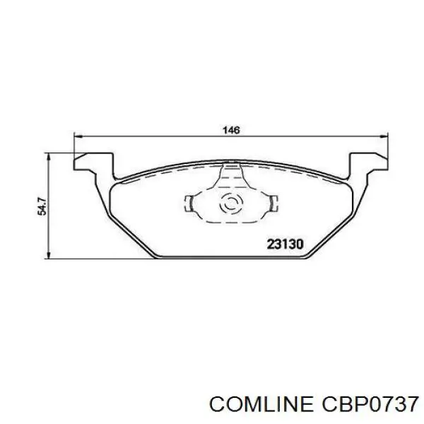 CBP0737 Comline Передні гальмівні колодки