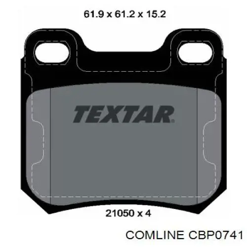 Задні гальмівні колодки Comline CBP0741 ціна, від 12.03 USD