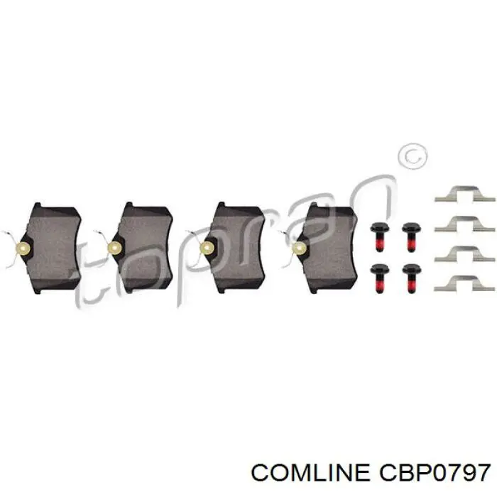 Задні гальмівні колодки Comline CBP0797 ціна, від 12.61 USD
