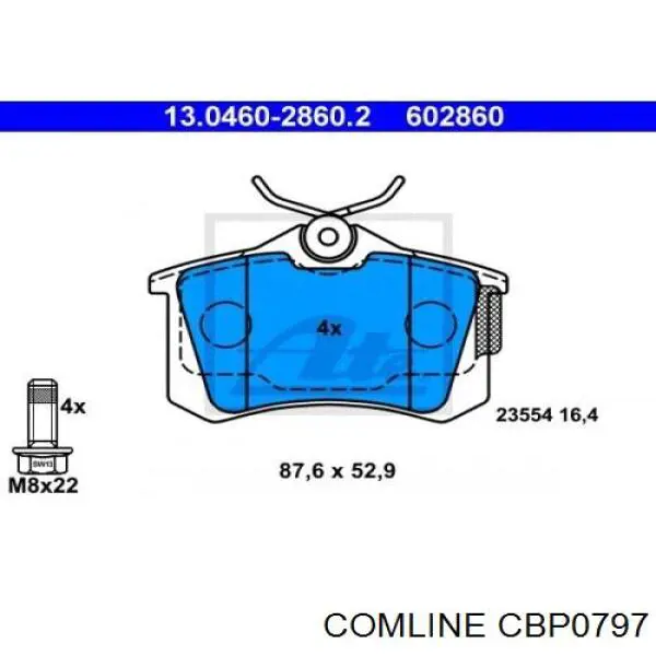Купити CBP0797 Comline Задні колодки