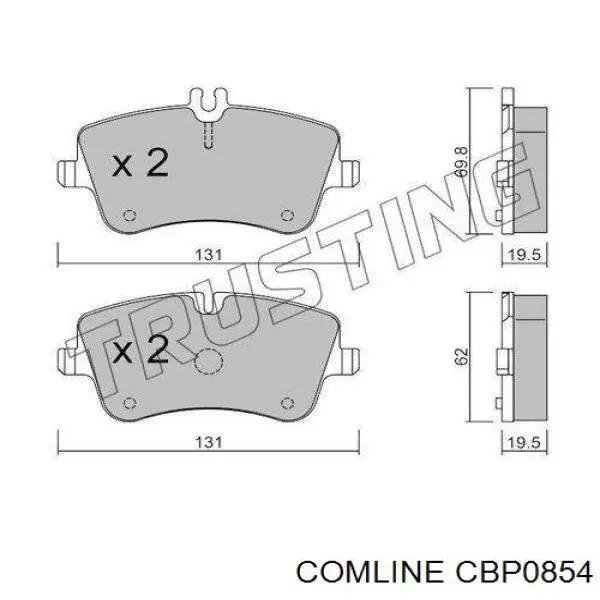 Задні гальмівні колодки Comline CBP0854 ціна, від 28.37 USD