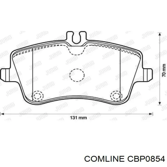 Купити CBP0854 Comline Задні колодки