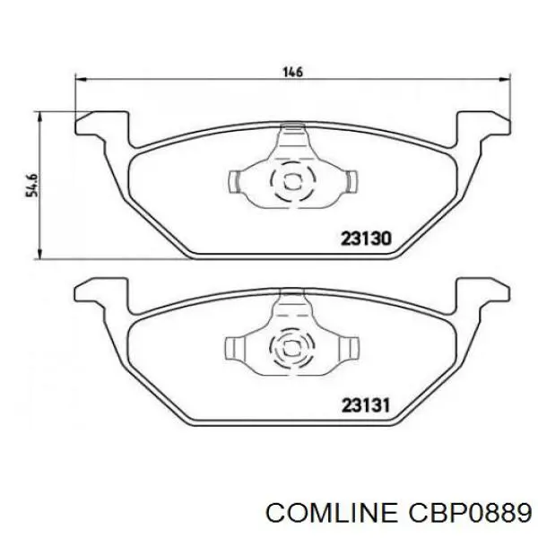 Купити CBP0889 Comline Колодки гальмівні передні, дискові