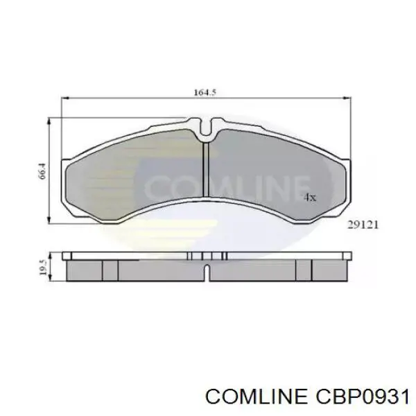 Задні гальмівні колодки Comline CBP0931 ціна, від 23.19 USD